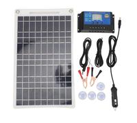 Kit de Panneau Solaire en Silicium Polycristallin 12W, Double Sortie USB DC, avec Courant de Contrôleur 10A pour Batterie 12V, Voiture, Camping-Car