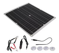 Kit de Panneau Solaire monocristallin 25 W, Pliable et Portable, avec Deux Ports USB CC, pour Camping, randonnée, Alimentation de Secours, téléphones Portables et Ordinateurs