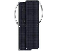 Kit de panneau solaire monocristallin flexible 500 W avec contrôleur de charge 40 A pour systèmes 12 V/24 V - Design ultra fin pour camping-cars, caravanes, bateaux, maisons