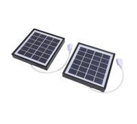Kit de panneau solaire portable, lumière de camping 5W avec chargeur solaire USB monocristallin à haute efficacité et ampoule LED pour la randonnée en plein air (Noir)