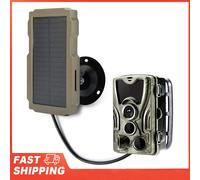 Kit de panneau solaire pour caméra de jeu, chargeur solaire Rechargeable 3000mAh 6V-12V pour caméra de chasse EU Plug