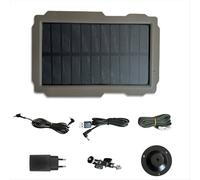 Kit de panneau solaire pour caméra extérieure SP-03 Trail, compatible avec tous les modèles et rechargeable en Europe (UE P).