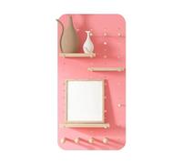 Kit de panneaux de rangement muraux en bois pour la maison, le bureau et le garage - Solution de rangement murale réglable en bleu (60 x 120 cm) et rose (40 x 80 cm) - Optimisez l'espace et