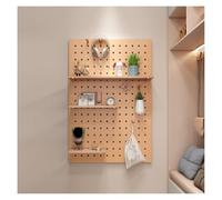 Kit de panneaux perforés en bois à monter soi-même, panneaux de rangement muraux pour la maison, le bureau, la cuisine, le garage et la salle d'artisanat - Solution d'affichage polyvalente pour outils