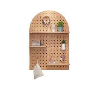 Kit de panneaux perforés en bois à monter soi-même - Panneaux de rangement muraux pour la maison, le bureau, la cuisine, le garage et la salle d'artisanat - Solution d'affichage polyvalente pour