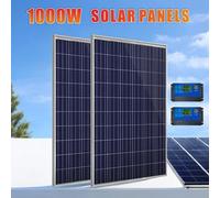 Kit de panneaux solaires 1000W /500WS, panneau solaire 12V, contrôleur 100A, Port USB, chargeur de batterie solaire Portable pour Camping en plein air, RV Mobile 500w controller kit