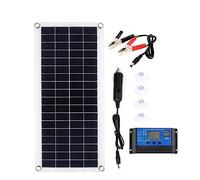 Kit de panneaux solaires 100W double 12V USB avec contrôleur 30A/60A cellules Poly for chargeur batterie voiture Yacht RV Une énergie Efficace Fiable(B+60A controller)