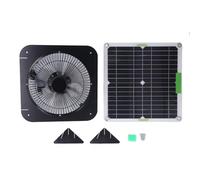 Kit de panneaux solaires 100W en silicium monocristallin, avec support de ventilateur en alliage d'aluminium de 10 pouces, pour maisons d'animaux domestiques d'intérieur