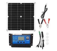 Kit de panneaux solaires 12W 12V, Semi-Flexible, monocristallin, étanche IP65, chargeur solaire Portable avec contrôleur 100A pour camping-car