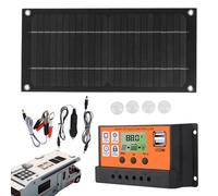 Kit De Panneaux Solaires - Alimentation Autonome 600W 18V | Batterie Énergie Mobile 100A | Solution Photovoltaïque Multifonctionnelle Hangar Véhicule RV avec Contrôleur