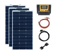Kit de panneaux solaires, panneaux flexibles 200W, compatibilité batterie 12V, kit 300W