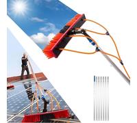 Kit de panneaux solaires réglables avec poteau d'alimentation en eau pour une utilisation en extérieur sur fenêtres, toits et surfaces en verre - Idéal pour une vie écologique et des économies