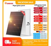 Kit de panneaux solaires rigides étanches Dokio 18V 200W avec contrôleur pour la charge domestique et des batteries de voiture 12V, monocristallin, Chine 200W Rigid solar