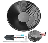 Kit de panoramique doré - Bac de lavage complet en or, ensemble d'outils de prospection, équipement d'aventure en plein air pour creuser la collection de pierres précieuses, outil de chasse au trésor