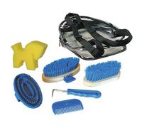 Kerbl Chevaux Kit de Pansage Bleu