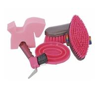Kit de pansage équitation HKM Rose TU