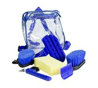 Kit de pansage équitation Horze (x6) Bleu TU