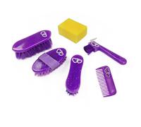 Kit de pansage équitation York Sweety Violet TU