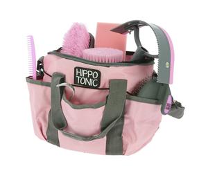 Kit de pansage et soins pour cheval Hippotonic Pro 3 Rose L 28 x l 18 x h 23 cm