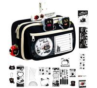Kit de Papeterie Chat Noir Fournitures Scolaires Étudiant