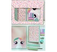 Kit de Papeterie Licorne - Rose