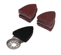 Kit de papier abrasif et de patins de ponçage, options d'accessoires de conception triangulaire, ensemble de 51 patins de ponçage pour le travail du bois