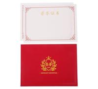 Kit de Papier de Certificat Rouge en Carton, Porte-certificat | Diplôme et Appréciation, Protection Soignée, Archivage Scolaire ou Rh, Format Lettre