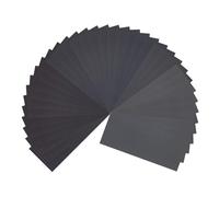 Kit de Papier de Verre Sec et Humide, 36 Pièces Durable Feuilles Papier Abrasif Ultrafin 23 x 9 cm, Abrasif Verre Sec à l'Eau Papier a Poncer pour Ponçage Automobile Meubles Bois