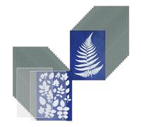 Kit De Papier D'impression Sun, Cyanotype, 30 Feuilles Cyanotype Avec Panneau Acrylique 2 Feuilles, D'art Activé
