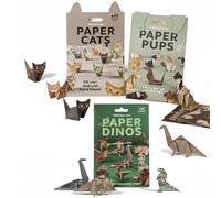 Kit de papier origami DIY pour travaux manuels 3D - Œuvres d'art en papier créatives pour débutants - Décoration à la maison
