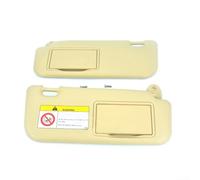 Kit de pare-soleil avec miroir pour positions de cabine double compatible avec Toyota pour Corolla 2014 2015 2016 2017 2018 2019 (beige est au volant)