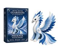 Kit De Patchwork DIY Gardiens De L'Hiver Arctique Kit De Patchwork DIY Arctic Winter Guardians, Couture D'animaux En Feutre For Débutants, Créature Mythique Peluche 3D(Phoenix 02)