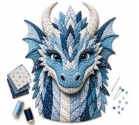 Kit de patchwork dragon à faire soi-même, ensemble de couture en tissu pou