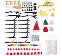 Kit de Pâte à Modeler | Argile Neige Séche Modelable Pour Bonhomme De Neige | Jeu Interactif Festif Pour Maternelle Développement Compétences Motrices Garçon Fille Jouet Voyage