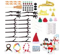Kit de Pâte à Modeler, Kit Créatif Bonhomme de Neige, Jeu Interactif pour Développer la Coordination Main-Œil à la Maison ou en Voyage Fille Garçon