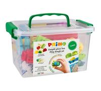 Kit de pâte à modeler PRIMO 290CITYGF sans gluten - Mallette avec 6 bâtonnets et 13 accessoires ville