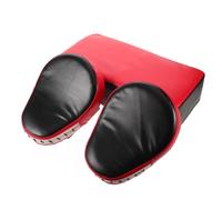 Kit de Pattes de Frappe Taekwondo, Mitaines Boxe PU Rouge | Absorption des Chocs et Retour Rapide, Usage Gym ou Extérieur, Paquet de Rangement Pliable Inclus