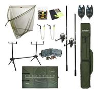 Kit de Pêche à la Carpe - FISH-XPRO - Mega - 2 Cannes - Moulinets - Accessoires Complets