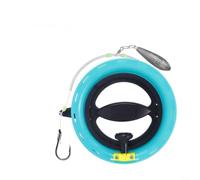 Kit de pêche à la main bleu - Moulinet de 18 cm pré-bobiné de 45 m - Crochet solide pour mérou bar - Pour bateau de rivage - Pour pêche en fond de mer profonde (A-18 cm)