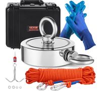 VEVOR Kit d’Aimant de Pêche avec Corde et Mousqueton Double Face 635 kg
