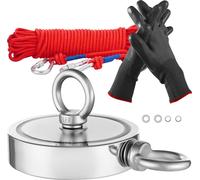VEVOR Kit d’Aimant de Pêche Super Puissant Traction de Double Face de 907 kg