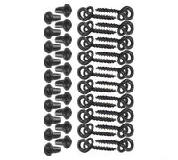 Kit de pêche pour carpe avec 20 vis d'appât, joints toriques et 20 arrêts de crochet, convient pour les applications CHOD (vert)