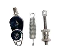 Kit de pédale de grosse caisse, tendeur de came à ressort en métal, pièces de rechange pour batterie, matériel de réparation 3 pièces, noir argenté