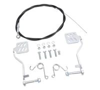 Kit de pédales for karting-Frein et accélérateur en acier avec câble de 180 cm,surface antidérapante,for la route,compatible avec les modèles Rocket et Azusa,idéal for les karts de course vintage