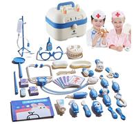 Kit de pédiatre - Kit de valise portable, accessoire de jeu de rôle médical multifonctionnel, équipement médical, jouet éducatif, jouet réaliste
