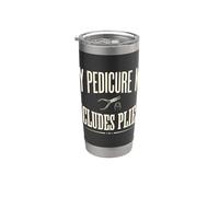 Kit de pédicure amusant avec pince Gobelet isotherme en acier inoxydable double paroi