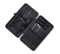 Kit de pédicure professionnel de 16 pièces avec étui de rangement en acier inoxydable, coupe-ongles, outils de toilettage pour hommes et femmes, soins du visage, excellent cadeau portable
