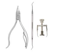 Kit De Pédicure Professionnel Pour Ongles Incarnés,Coupe-Ongles,Acier Inoxydable,Soin Des Pieds,Retrait,12 Pièces - Type 3pcs