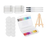 - Kit de peinture, 24 couleurs stylos de peinture avec effet 3D pour des projets de bricolage amusants et des idées créatives | - Artisanat de bricolage | pour de maternelle filles