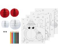 Kit de peinture 3D HEYDA "Hiver" 15 pièces